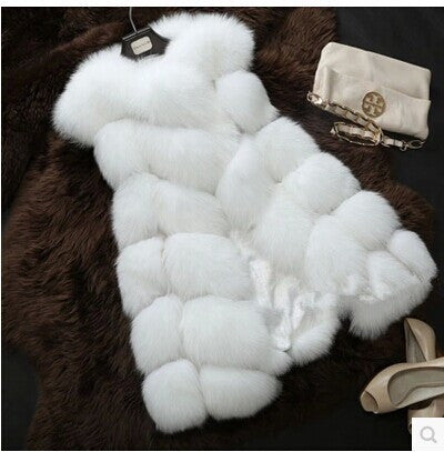 Arrival Winter Warm Fashion Women Import Coat Fur Vest High-Grade Faux Fur Coat Fox Fur Long Vest Plus Size-Dollar Bargains Online Shopping Australia