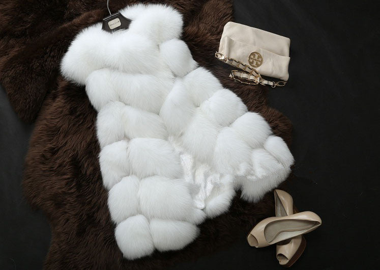 Arrival Winter Warm Fashion Women Import Coat Fur Vest High-Grade Faux Fur Coat Fox Fur Long Vest Plus Size-Dollar Bargains Online Shopping Australia