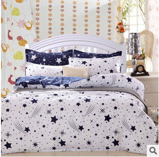 Home Textiles cotton Polyester Black&white Plaid 4pcs bedding sets bed linen bed sheet + duvet cover +Pillowcase,-Dollar Bargains Online Shopping Australia