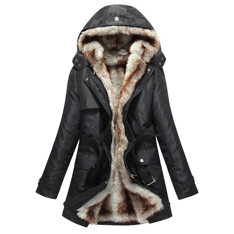 Women Winter Coats And Jackets Faux Fur Woman Warm Parka Hood Coat Plus Size 3XL Oversized Basic Jacket WWM056-Dollar Bargains Online Shopping Australia