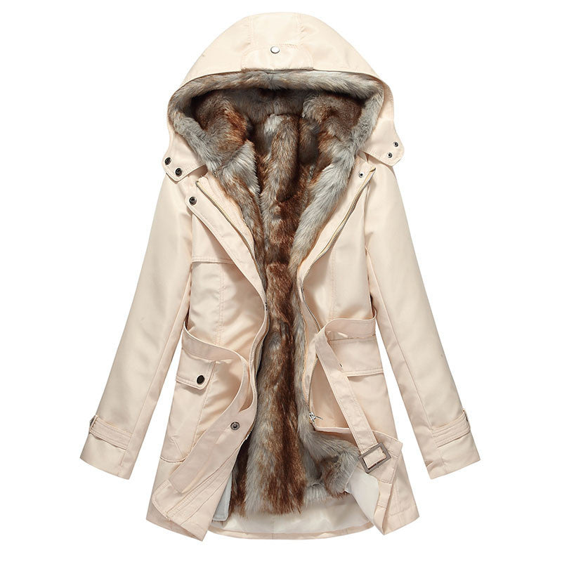 Women Winter Coats And Jackets Faux Fur Woman Warm Parka Hood Coat Plus Size 3XL Oversized Basic Jacket WWM056-Dollar Bargains Online Shopping Australia