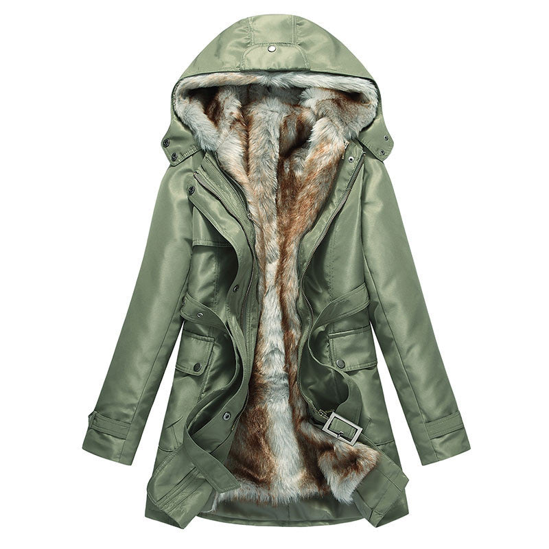 Women Winter Coats And Jackets Faux Fur Woman Warm Parka Hood Coat Plus Size 3XL Oversized Basic Jacket WWM056-Dollar Bargains Online Shopping Australia