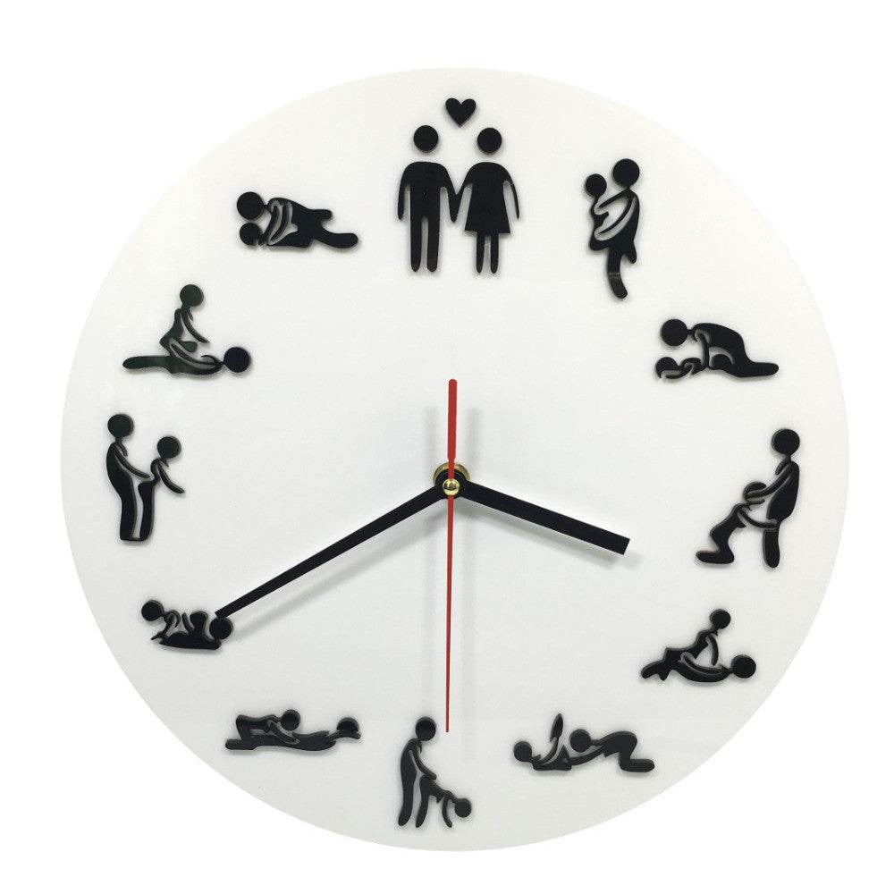 Kama Sutra Sex Position Clock / 24Hours Sex Clock / Novelty Wall Clock-Dollar Bargains Online Shopping Australia