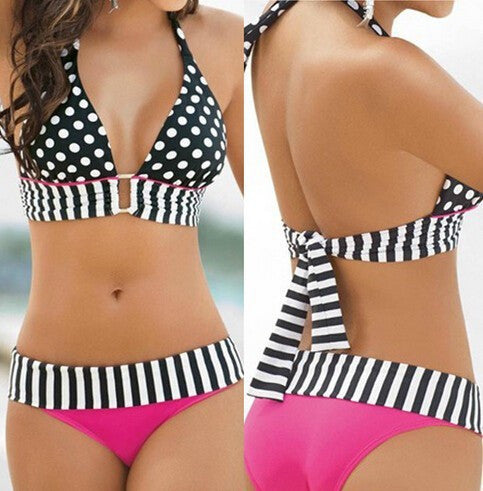 Retro Swimwear bikinis women push up bikini bathing suit women high waist swimsuit biquines biquini bathing suit women-Dollar Bargains Online Shopping Australia