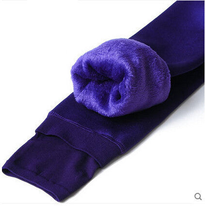 S-XL 8 Colors Women's Warm Velvet Leggings Autumn-Winter Plus Size Candy Colors Thick Faux Knitted Thicken Slim Stretch Legging-Dollar Bargains Online Shopping Australia
