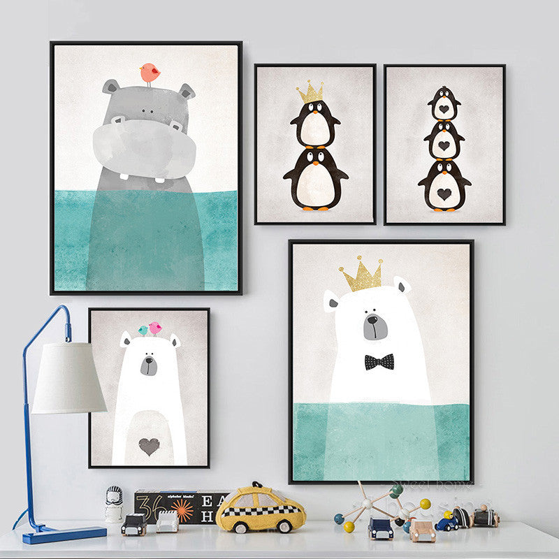 Cartoon Animals Canvas Art Print Painting Poster, Wall Picture for Home Decoration, Wall Decor FA400-Dollar Bargains Online Shopping Australia