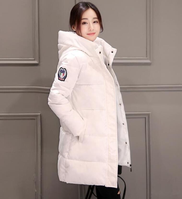 Fashion Long Winter Jacket Women Slim Female Coat Thicken Parka Down Cotton Clothing Red Clothing Hooded Student-Dollar Bargains Online Shopping Australia