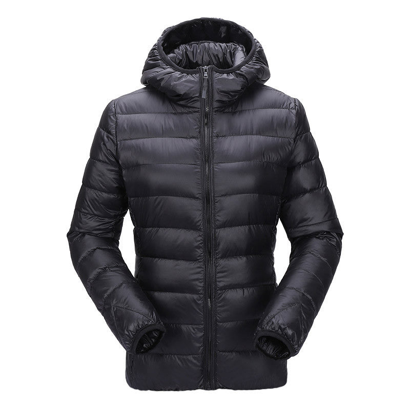 women ultra light down jacket hooded winter duck down jackets women slim long sleeve parka zipper coats pockets solid-Dollar Bargains Online Shopping Australia
