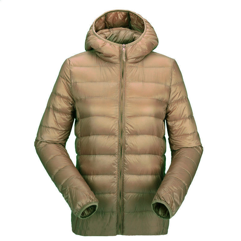 women ultra light down jacket hooded winter duck down jackets women slim long sleeve parka zipper coats pockets solid-Dollar Bargains Online Shopping Australia