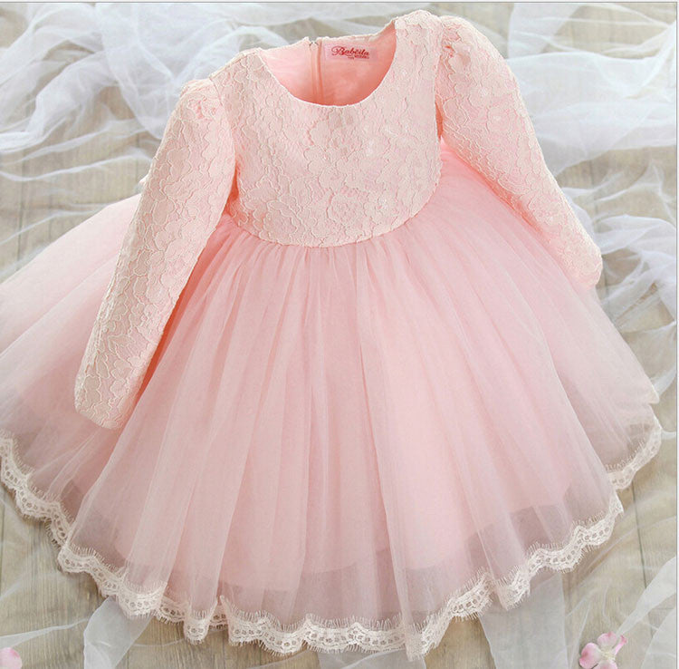 summer and autumn Princess Girls Party Dresses for party baby fashion Pink Tutu dress Girls Wedding Dress kids dress-Dollar Bargains Online Shopping Australia