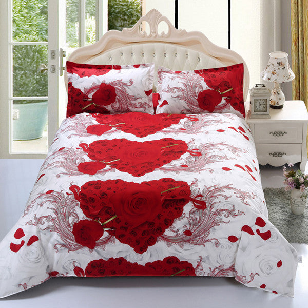 4pcs 3d bed set bedding sets High .pillowcase reactive printed bedclothes queen size bed linen-Dollar Bargains Online Shopping Australia