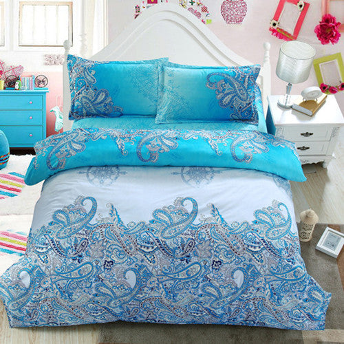 4pcs 3d bed set bedding sets High pillowcase reactive printed bedclothes queen size bed linen-Dollar Bargains Online Shopping Australia