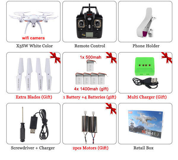 SYMA X5SW / X5SW-1 WIFI RC Drone Quadcopter with FPV Camera Headless 6-Axis Real Time RC Helicopter Quad copter Toys-Dollar Bargains Online Shopping Australia