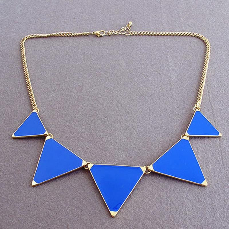 Black geometrical Triangle Necklace Fashion choker necklace Jewelry for women vintage accessories-Dollar Bargains Online Shopping Australia