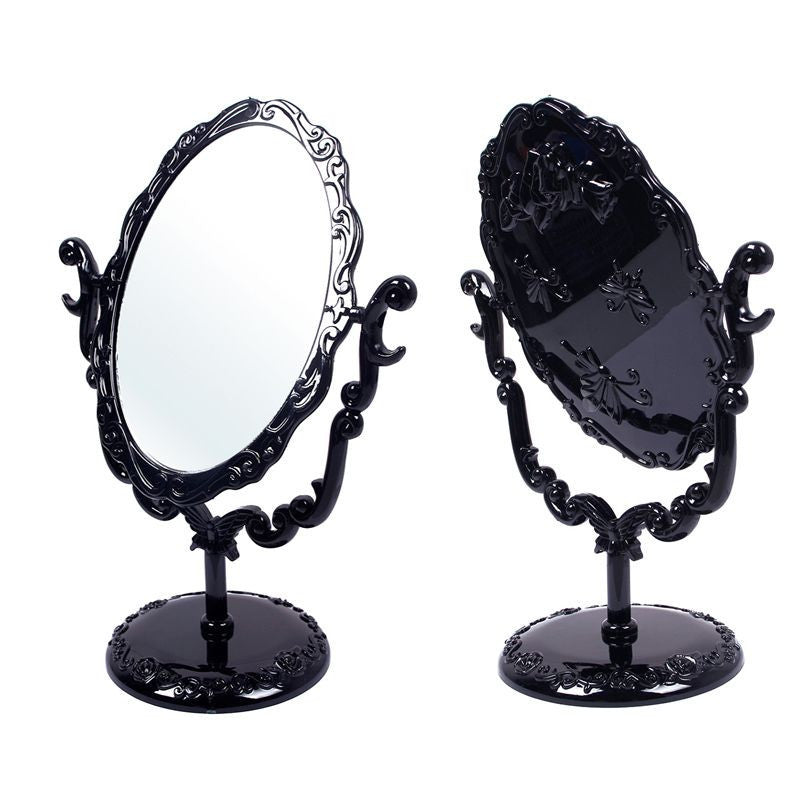 Makeup Desktop Rotatable Gothic Small Size Rose Stand Compact Mirror Black Butterfly espelho DTZE #57700-Dollar Bargains Online Shopping Australia