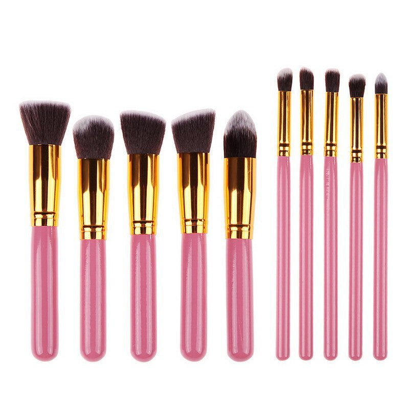 10Pcs Pro Makeup Blush Eyeshadow Blending Set Concealer Cosmetic Make Up Brushes Tool Eyeliner Lip Brushes-Dollar Bargains Online Shopping Australia