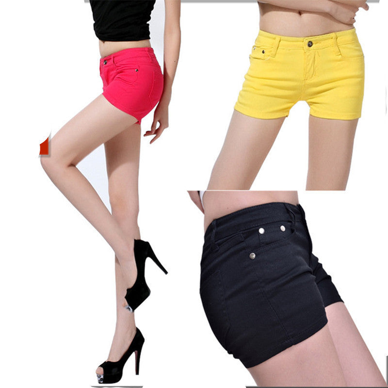 Plus Size Shorts Summer Women Neon Casual Shorts Fashion Cute White Black Ladies Pencil Shorts 12 Colors-Dollar Bargains Online Shopping Australia