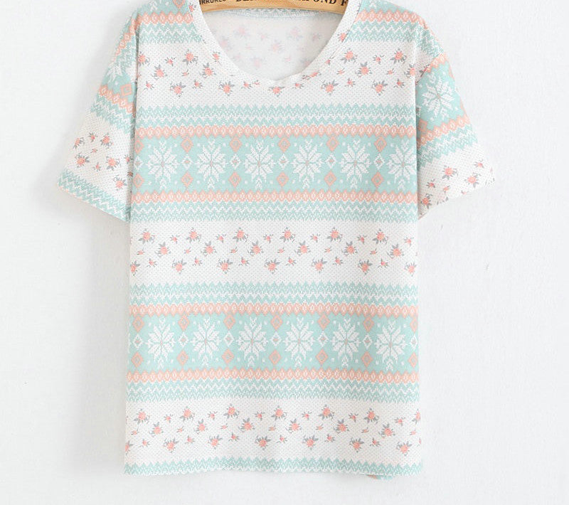 Fashion Vintage Summer Style Harajuku T Shirt Women Clothes Tops Emoji Funny Tee Shirts Ice Cream Print-Dollar Bargains Online Shopping Australia