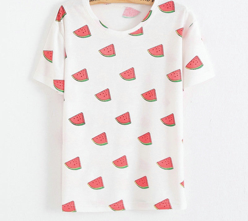 Fashion Vintage Summer Style Harajuku T Shirt Women Clothes Tops Emoji Funny Tee Shirts Ice Cream Print-Dollar Bargains Online Shopping Australia