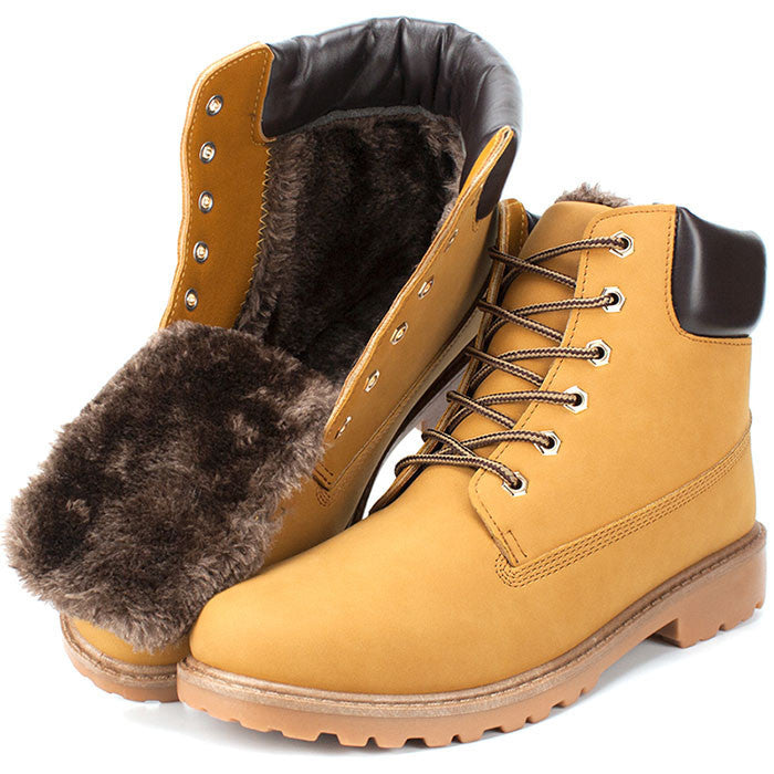 big size leather men boots winter man shoes ankle boot men's snow shoe martin cowboy autumn man fur velvet flats 1208-Dollar Bargains Online Shopping Australia