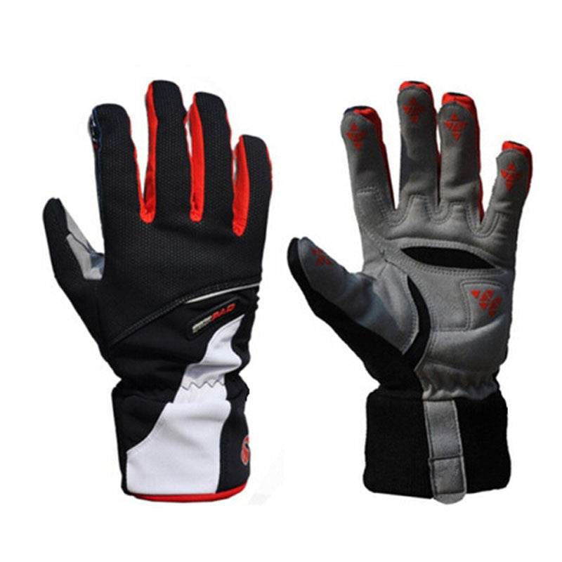 High Warm Winter Thicken Bike Bicycle Glove Thermal Fleece Windproof Rainproof Full Finger Cycling Gloves-Dollar Bargains Online Shopping Australia