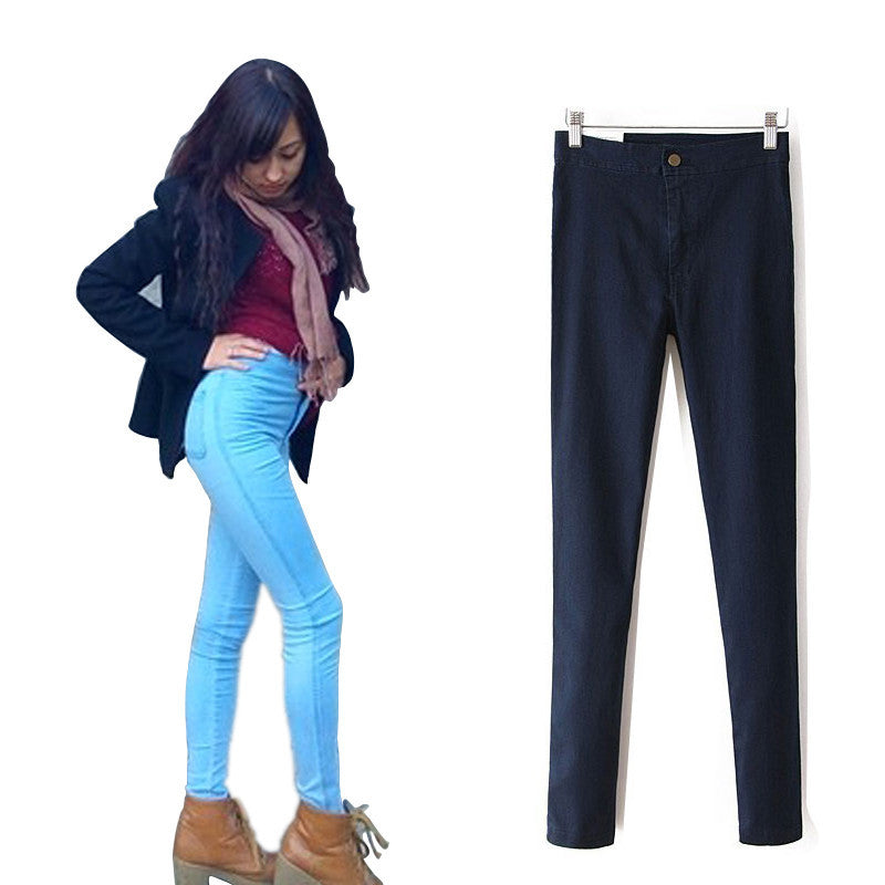 Jeans For Women Elastic Stretch Jeans Woman Skinny Black Jeans With High Waist Push Up Women Jeans Femme Slim Pants Trousers-Dollar Bargains Online Shopping Australia