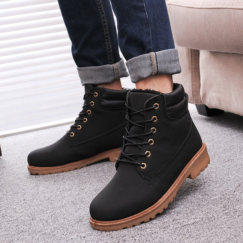 Men boots fashion Winter ankle snow shoes-Dollar Bargains Online Shopping Australia