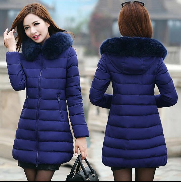 Womens Winter Jackets And Coats Thick Warm Hooded Down Cotton Padded Parkas For Women's Winter Jacket Female Manteau Femme-Dollar Bargains Online Shopping Australia