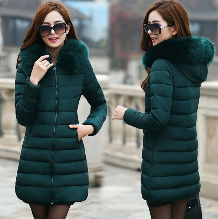 Womens Winter Jackets And Coats Thick Warm Hooded Down Cotton Padded Parkas For Women's Winter Jacket Female Manteau Femme-Dollar Bargains Online Shopping Australia