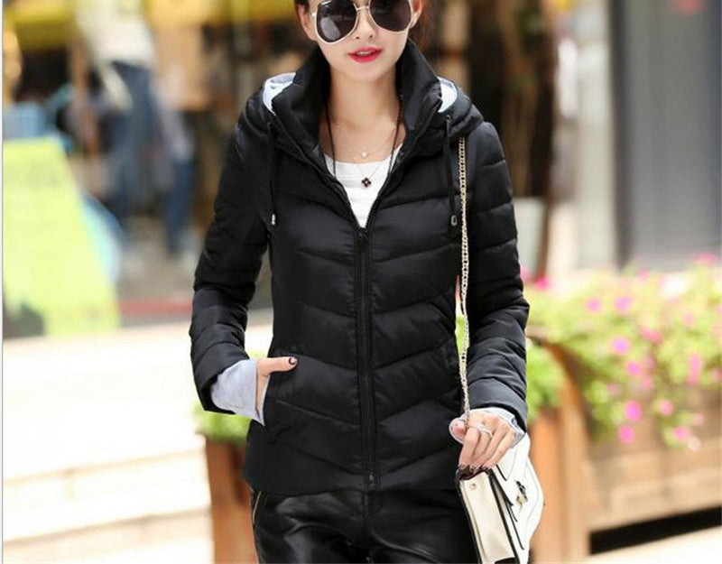 Wadded Jacket Female Women Winter Jacket Down Cotton Coat Slim Parkas Ladies Plus Size Womens Jackets And Coats C2262-Dollar Bargains Online Shopping Australia