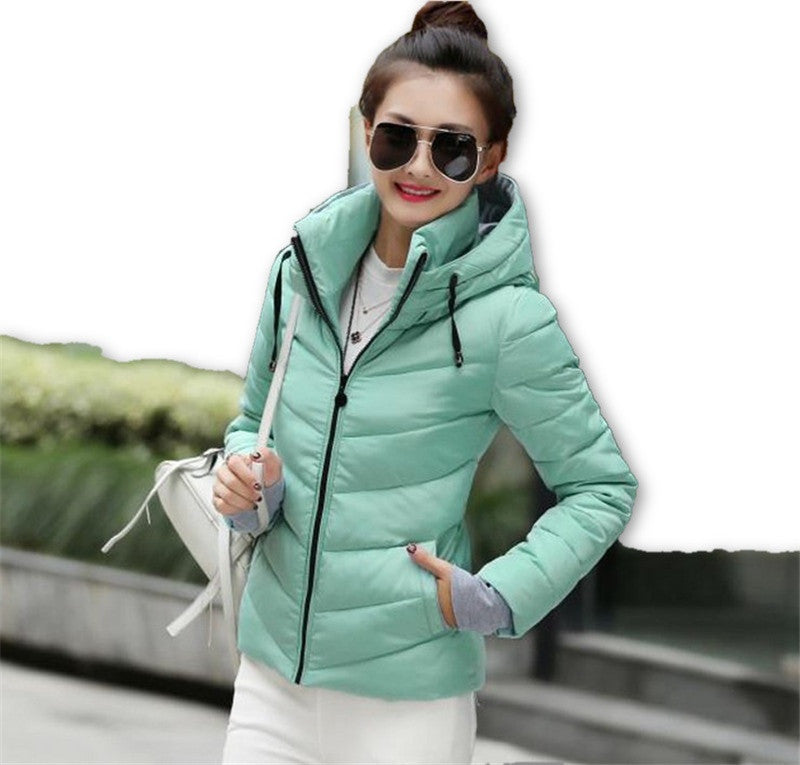 Wadded Jacket Female Women Winter Jacket Down Cotton Coat Slim Parkas Ladies Plus Size Womens Jackets And Coats C2262-Dollar Bargains Online Shopping Australia