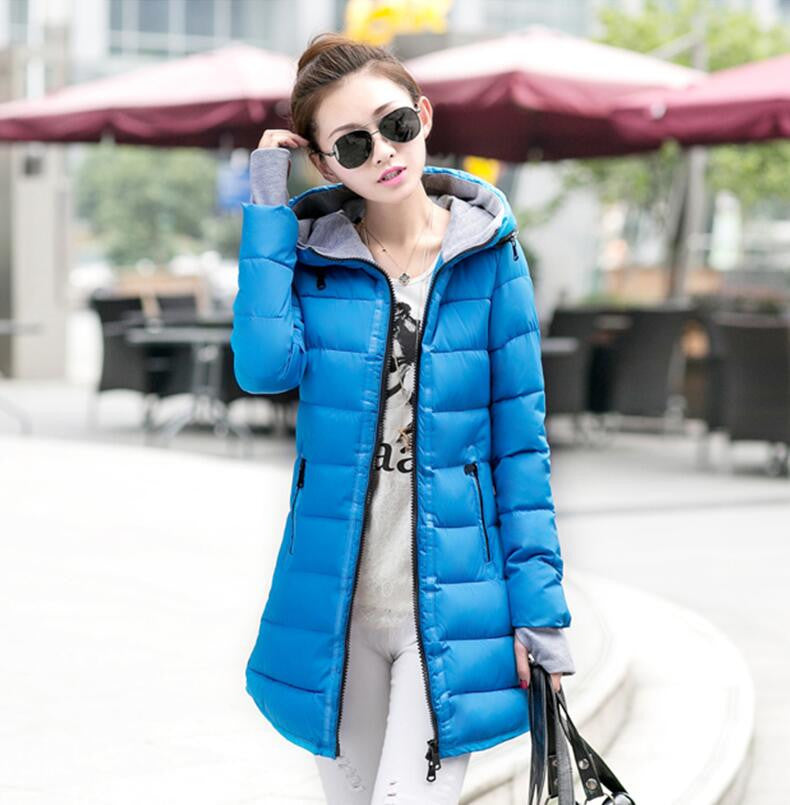 Women's Jacket Winter Medium-Long Down Cotton Parka Plus Size Coat Slim Ladies Casual Clothing-Dollar Bargains Online Shopping Australia