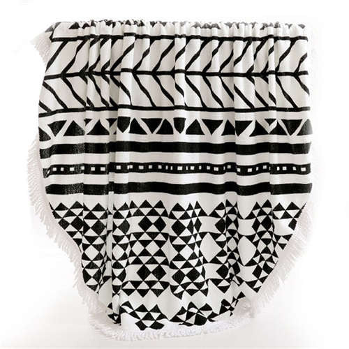 24 styles Arrival 100% Cotton Round Bohemia Printed Tassel Knitted Beach Towel toalla playa serviette de plage towel-Dollar Bargains Online Shopping Australia