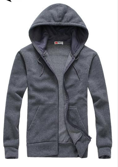 fashion Sweatshirt Men Hit Color Men Hoodies Casual Side Zipper Mensports Suit Slim Sportswear-Dollar Bargains Online Shopping Australia