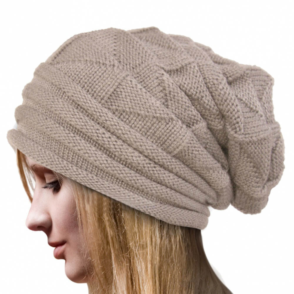 Fashion Bonnet Women Winter Hat Female Winter Beanie Crochet Hat Knit Warm Women Caps-Dollar Bargains Online Shopping Australia