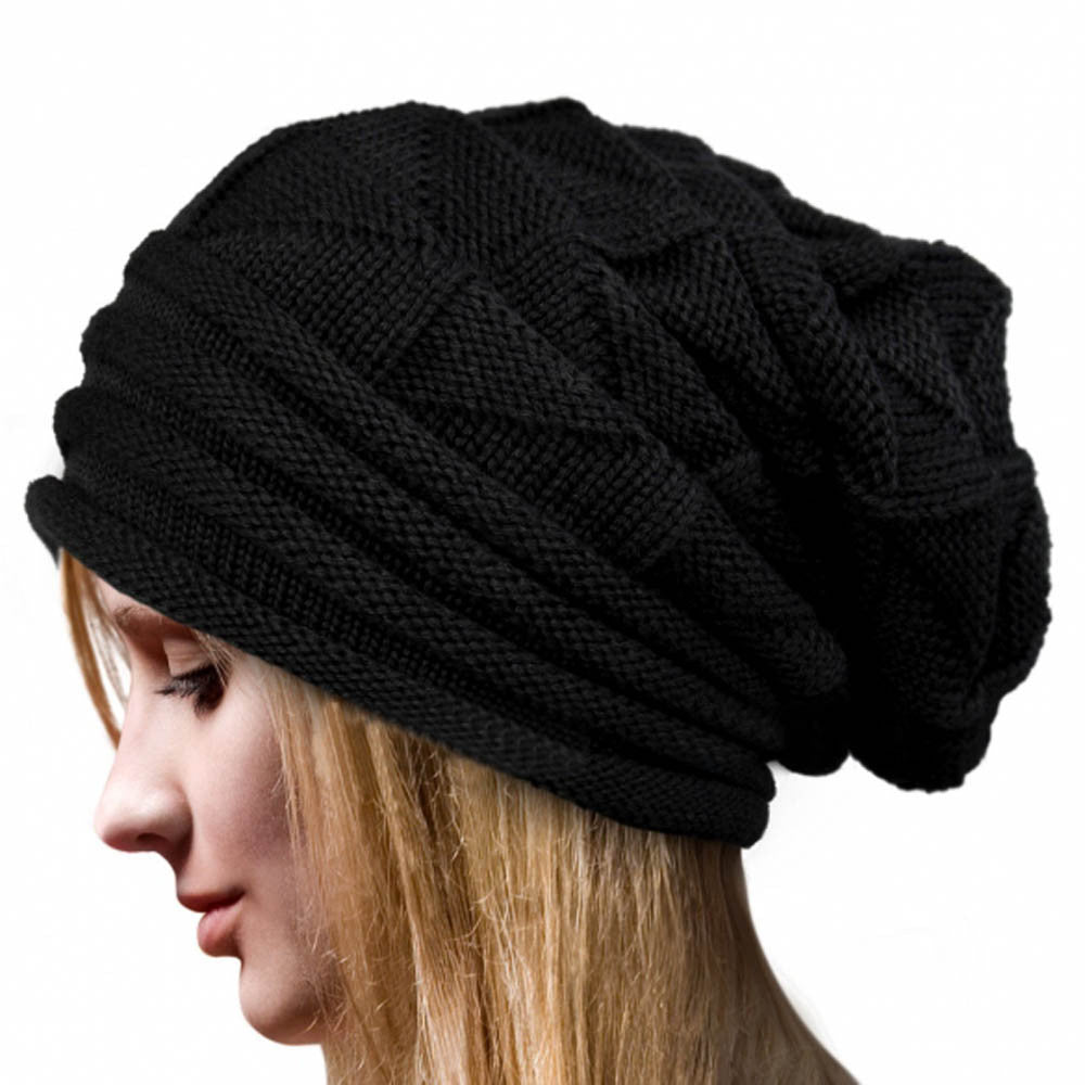 Fashion Bonnet Women Winter Hat Female Winter Beanie Crochet Hat Knit Warm Women Caps-Dollar Bargains Online Shopping Australia