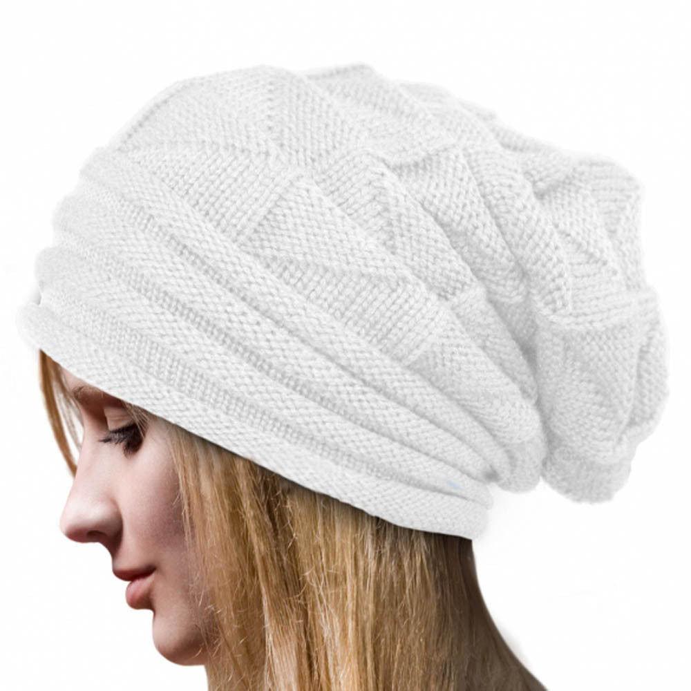 Fashion Bonnet Women Winter Hat Female Winter Beanie Crochet Hat Knit Warm Women Caps-Dollar Bargains Online Shopping Australia