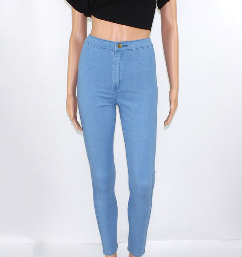 Slim Jeans For Women Skinny High Waist Jeans Woman Blue Denim Pencil Pants Stretch Waist Women Jeans Black Pants Calca Feminina-Dollar Bargains Online Shopping Australia