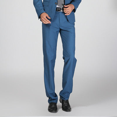 Men Dress Pants Male Slim Fit Dress Trousers Mens Fashion Brand Black Business Blazer-Dollar Bargains Online Shopping Australia