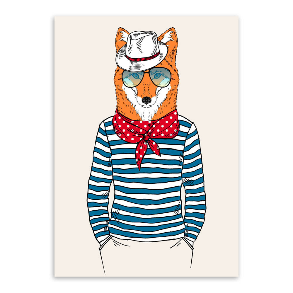 Fashion Animals Giraffe Zebra Horse A4 Vintage Art Prints Poster Hippie Wall Picture Canvas Painting No Framed Office Home Decor-Dollar Bargains Online Shopping Australia