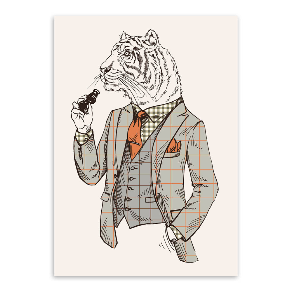 Fashion Animals Giraffe Zebra Horse A4 Vintage Art Prints Poster Hippie Wall Picture Canvas Painting No Framed Office Home Decor-Dollar Bargains Online Shopping Australia