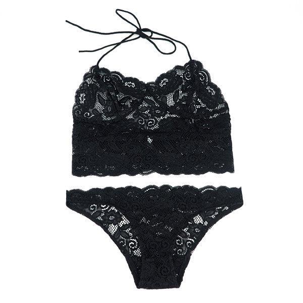 French high-end brand T-pants romantic temptation lace bra set young women underwear set lade bra and panty set-Dollar Bargains Online Shopping Australia