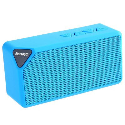 Mini Bluetooth Speaker X3 TF USB FM Radio Wireless Portable Music Sound Box Subwoofer Loudspeakers with Mic for iOS Android-Dollar Bargains Online Shopping Australia