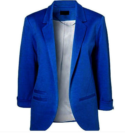 Autumn Fashion Women 7 Colors Slim Fit Blazer Jackets Notched Three Quarter Sleeve Blazer-Dollar Bargains Online Shopping Australia