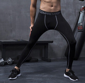 Mens compression pants bodybuilding jogger fitness exercise skinny leggings comperssion tights pants trousers clothes clothing-Dollar Bargains Online Shopping Australia