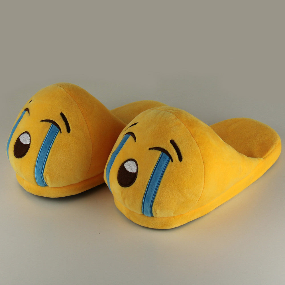 Funny Mens Plush Slippers Indoor Shoes House Cute Women Slippers Emoji Shoes Warm House Slipper-Dollar Bargains Online Shopping Australia