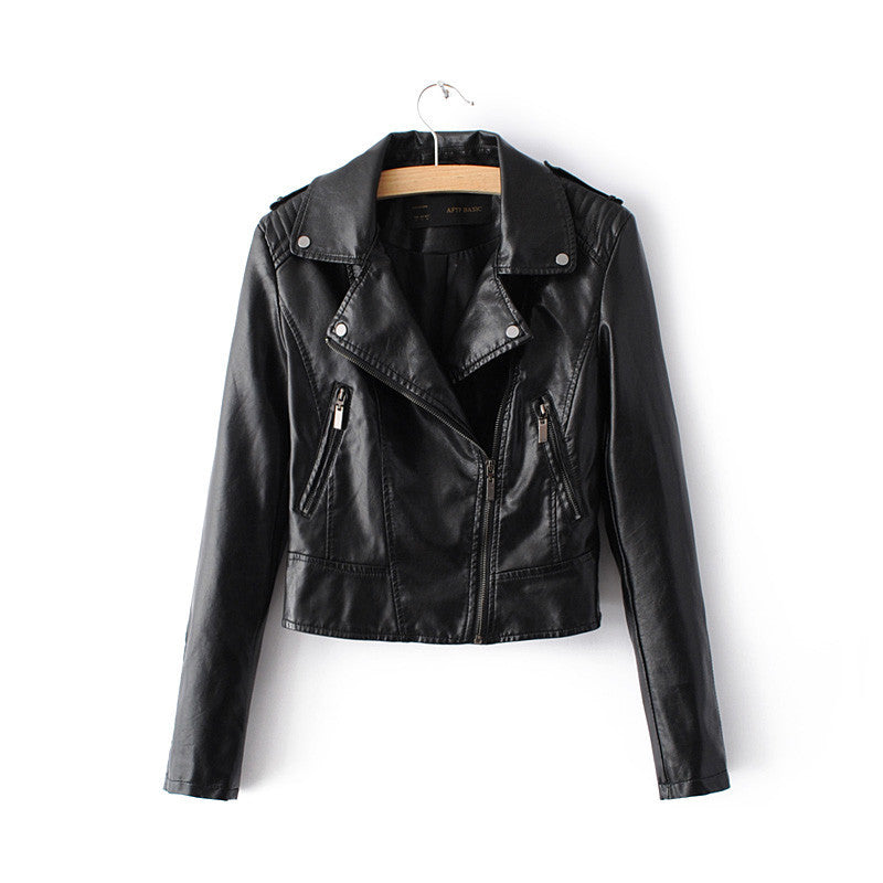 Fashion Women Motorcycle Faux Soft Leather Jackets Female Winter Autumn Brown Black Coat Outwear-Dollar Bargains Online Shopping Australia