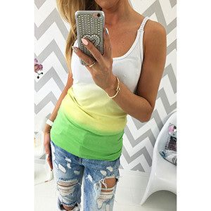 summer women t shirt vestidos rainbow gradual change print tops casual female-Dollar Bargains Online Shopping Australia