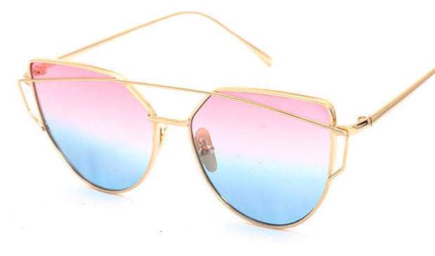BOUTIQUE Women 6 Colour Luxury Cat Eye Sunglasses Women Sunglasses Double-Deck Alloy Frame UV400-Dollar Bargains Online Shopping Australia