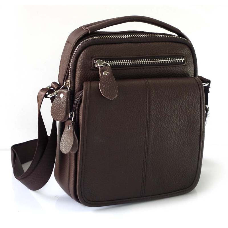 Fashion Genuine Leather Men's Messenger Bags Man Portfolio Office Bag Quality Travel Shoulder Handbag for Man Dollar Price-Dollar Bargains Online Shopping Australia
